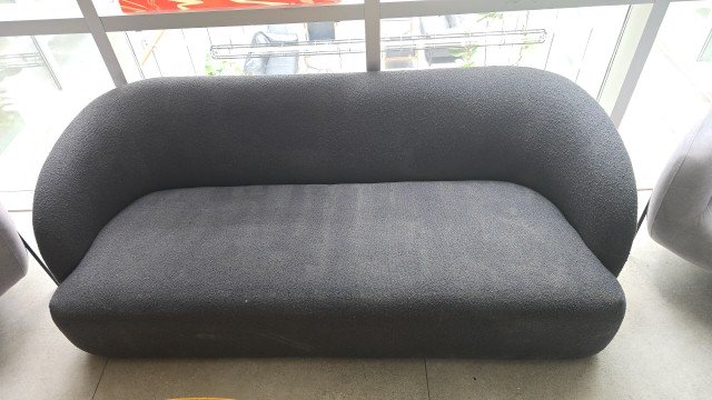 Marcel 3 Seater Boucle Fabric Sofa Charcoal