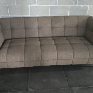 Catello dark beige 3-seater velvet sofa