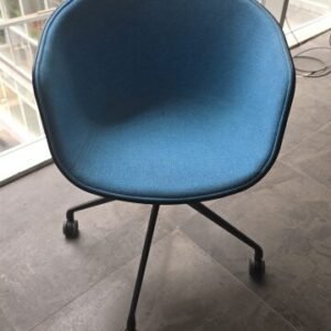Desk Chair Blue Fabric